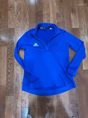 adidas Bold Blue Half-Zip Athletic Top